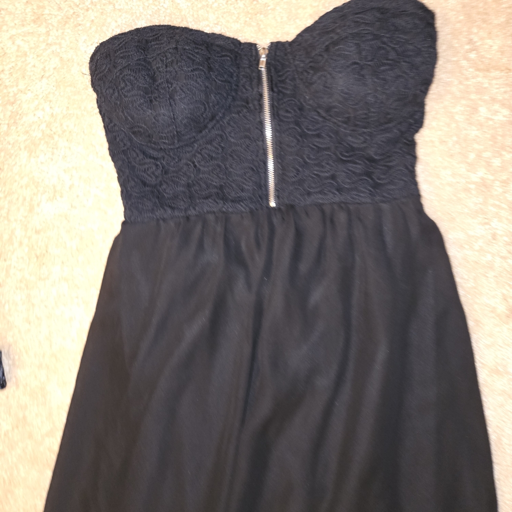 Womens Size Medium Sexy Black and Purple Intimates Langerie Babydoll Set - Picture 6 of 13